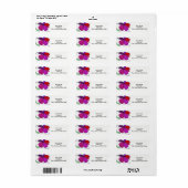 Het abstracte etiket van de ontwerpterugkeer, met  (Full Sheet)