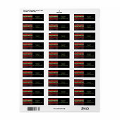 Het abstracte etiket van de ontwerpterugkeer, stre (Full Sheet)