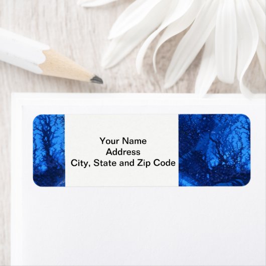 Het abstracte etiket van het de terugkeeradres van (Insitu)