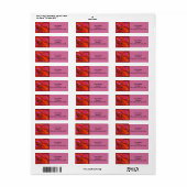 Het abstracte etiket van het het adresetiket van d (Full Sheet)