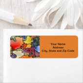 Het abstracte etiket van het het adresetiket van d (Insitu)