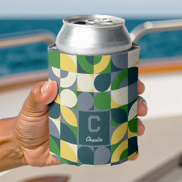 Het Abstracte geometrische monogram van Bauhaus Blikjeskoeler