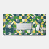 Het Abstracte geometrische monogram van Bauhaus Bureaumat (Keyboard & Muis)