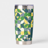 Het Abstracte geometrische monogram van Bauhaus Geïsoleerde Drinkbeker (Voorkant)