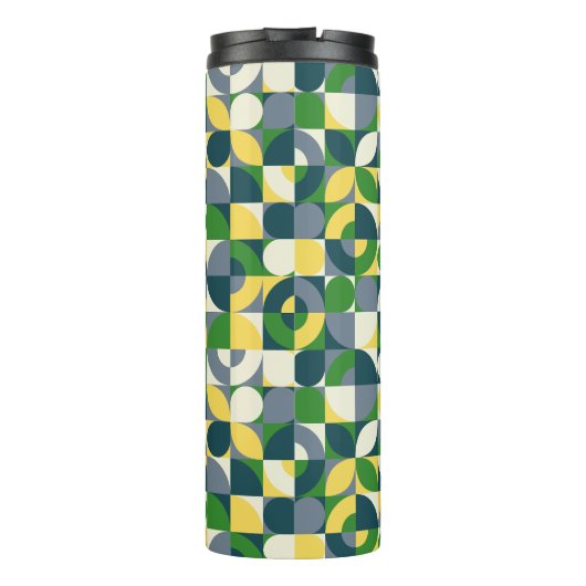 Het Abstracte geometrische monogram van Bauhaus Thermosbeker (Achterkant)