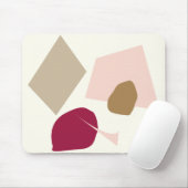 Het abstracte geometrische ontwerp van de Bourgogn Muismat (Met muis)