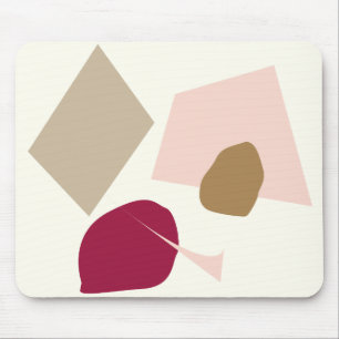 Het abstracte geometrische ontwerp van de Bourgogn Muismat