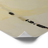 Het abstracte Gezicht van het Man met FOLLOw, voeg Poster (Hoek)