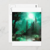 Het abstracte Kasteel van het Maanlicht van de Briefkaart (Voorkant / Achterkant)