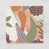 Het abstracte kleurrijke exotische naadloze patroo informatiekaartje (Achterkant)