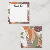 Het abstracte kleurrijke exotische naadloze patroo informatiekaartje (Voorkant / Achterkant)