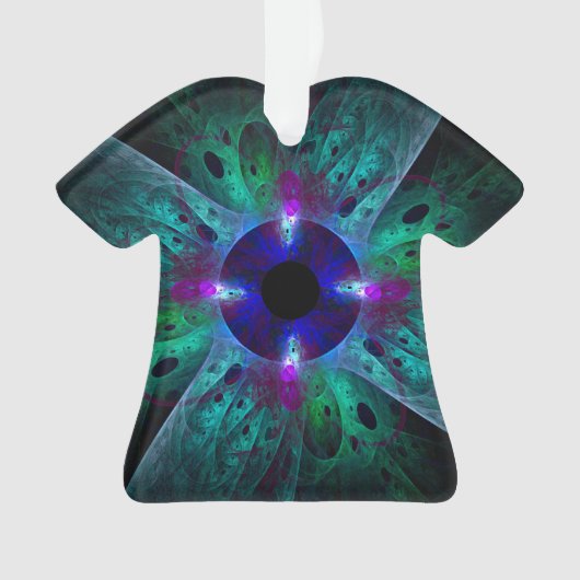 Het Abstracte kunst acrylische Shirt Ornament (voorkant)