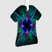 Het Abstracte kunst acrylische Shirt Ornament (voorkant)