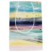 Het abstracte kunstontwerp van de waterverf van de medium cadeauzakje (Voorkant)