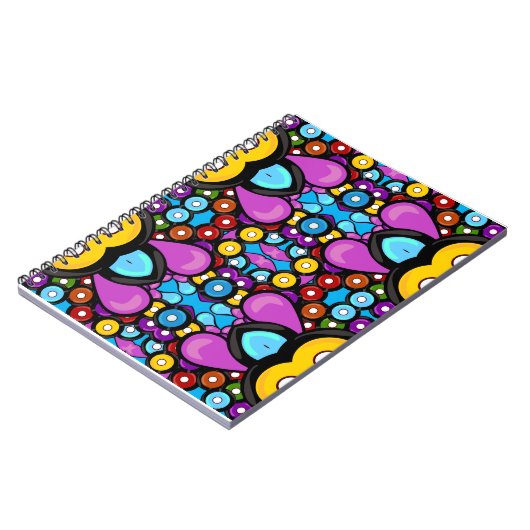 Het Abstracte Kunstpatroon van het Verslag van het Notitieboek (Linkerzijde)