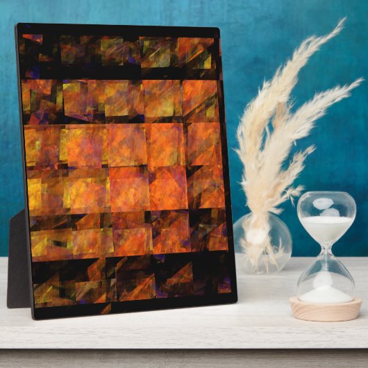 Het Abstracte kunstschild voor de muur Fotoplaat (Zijkant)