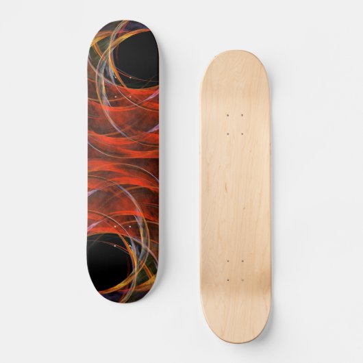 Het Abstracte kunstskateboard van de Cirkel breken Skateboard (Voorkant)