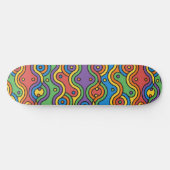 Het Abstracte kunstskateboard van de Golf vangen Persoonlijk Skateboard (Horizontaal)