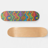 Het Abstracte kunstskateboard van de Golf vangen Persoonlijk Skateboard (Horizontaal)