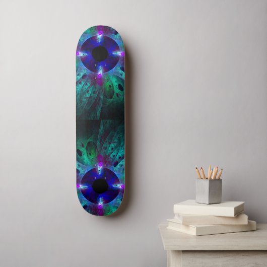 Het Abstracte kunstskateboard van de Oogpartij Skateboard (Muurkunst)