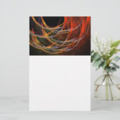 Het Abstracte kunstwerk van de Cirkel breken Briefpapier (Staand voorkant)