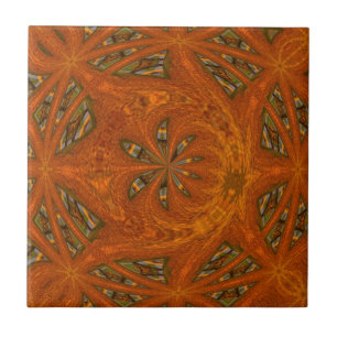 Het abstracte Labyrint van de Kunst Tegeltje