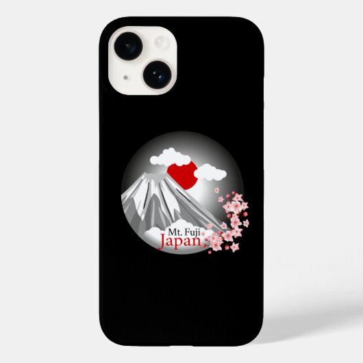 Het Abstracte landschap van Fuji Case-Mate iPhone Case (Achterkant)