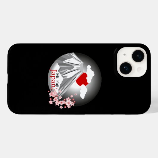 Het Abstracte landschap van Fuji Case-Mate iPhone Case (Achterkant (horizontaal))