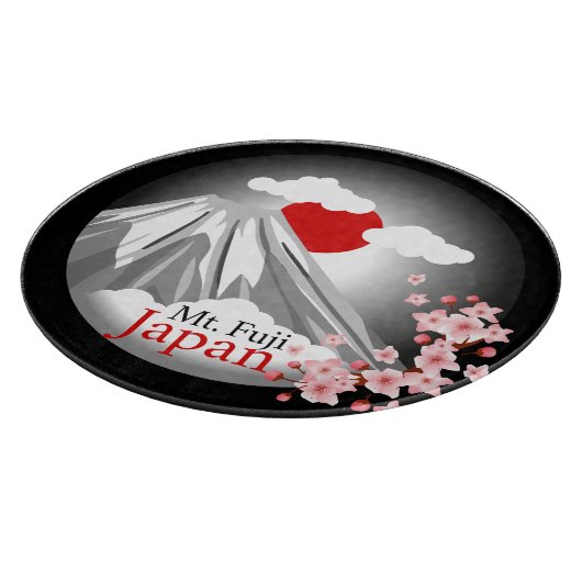 Het Abstracte landschap van Fuji Snijplank (Hoek)