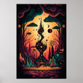 Het Abstracte landschap van het Poster van de Draa (Voorkant)