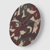 Het abstracte Militaire Patroon van de Camouflage Grote Klok (Hoek)