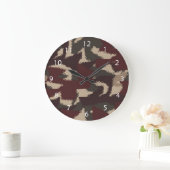 Het abstracte Militaire Patroon van de Camouflage Grote Klok (Huis)
