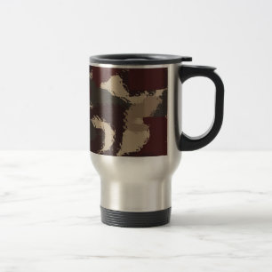 Het abstracte Militaire Patroon van de Camouflage Reisbeker