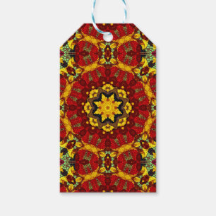 Het abstracte moderne patroon van de mozaïek cadeaulabel