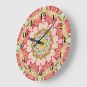 Het abstracte moderne patroon van de mozaïek grote klok (Hoek)