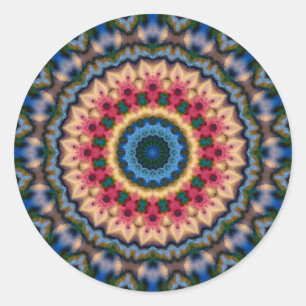 Het abstracte moderne patroon van de mozaïek ronde sticker