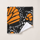 Het abstracte Monarch Butterfly Wing Life is magis Bad Handdoek (Wasdoekje)