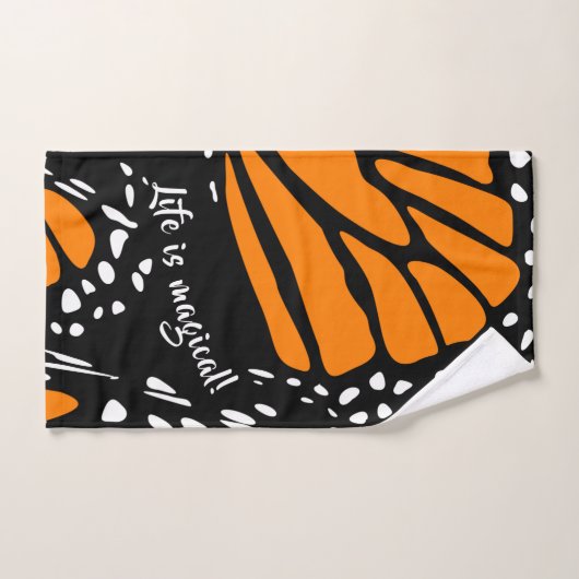 Het abstracte Monarch Butterfly Wing Life is magis Bad Handdoek (Handdoek)