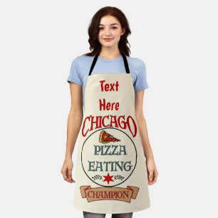 Het abstracte Ontwerp van Chicago voegt tekst toe, Schort