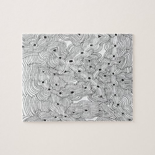 Het abstracte ontwerp van de Kleur van de mengelin Legpuzzel (Horizontaal)