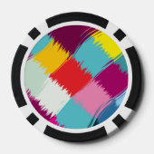 Het abstracte ontwerp van de slagen van de verf poker chips (Achterkant)