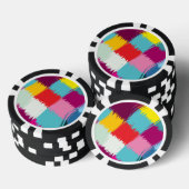 Het abstracte ontwerp van de slagen van de verf poker chips (Opstapeling)