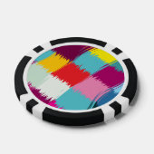 Het abstracte ontwerp van de slagen van de verf poker chips (Enkel)