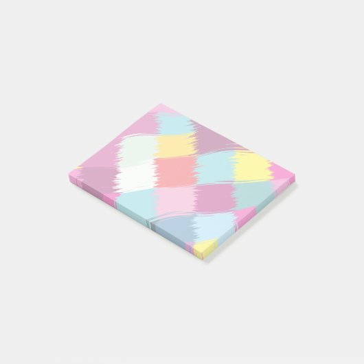Het abstracte ontwerp van de slagen van de verf post-it® notes (Schuin)