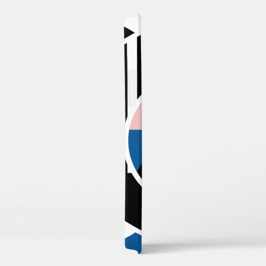 Het abstracte ontwerp van het poster van Memphis. Case-Mate iPhone Case (Achterkant / Rechts)