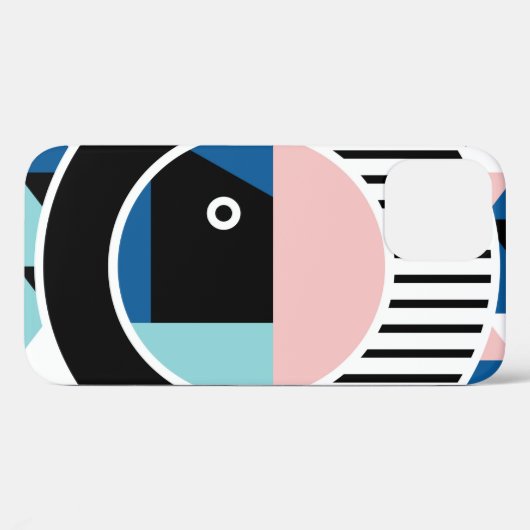 Het abstracte ontwerp van het poster van Memphis. Case-Mate iPhone Case (Achterkant (horizontaal))
