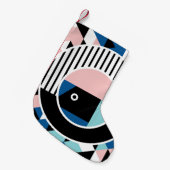 Het abstracte ontwerp van het poster van Memphis.  Kleine Kerstsok (Voorkant (Hangend))