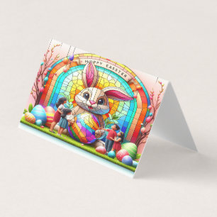 Het Abstracte paashaas vlekkenglas Kaart