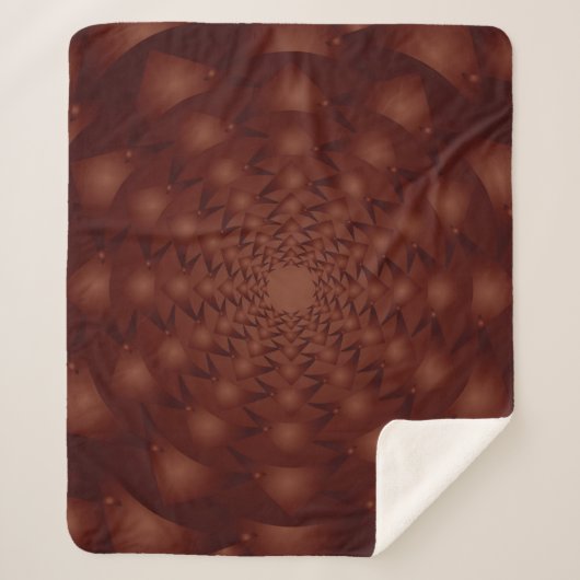 Het abstracte patroon van Bourgogne. Traditionele Sherpa Deken (Voorkant)