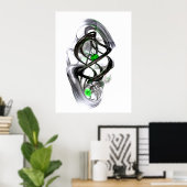 Het Abstracte Poster Inkwell (Thuiskantoor)